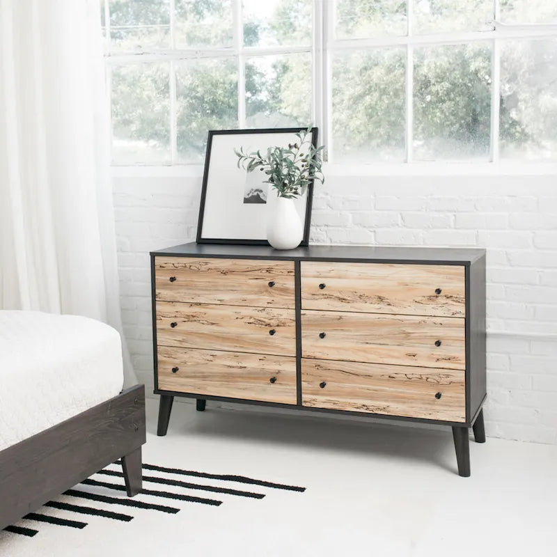 Commode à 6 tiroirs au fini grain de bois Piperton de Signature Design by Ashley