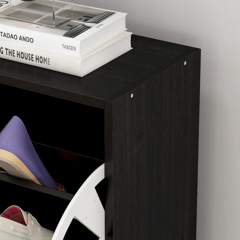 Meuble à chaussures tendance de 23,6 W avec 3 grands tiroirs dépliants