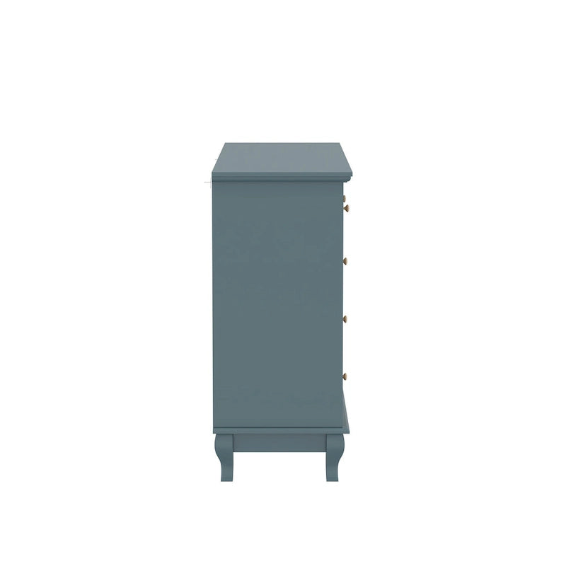 Commode laquée 55.1 po (140 cm) de largeur, coffre de rangement, commode de chambre à coucher