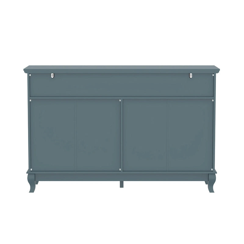 Commode laquée 55.1 po (140 cm) de largeur, coffre de rangement, commode de chambre à coucher