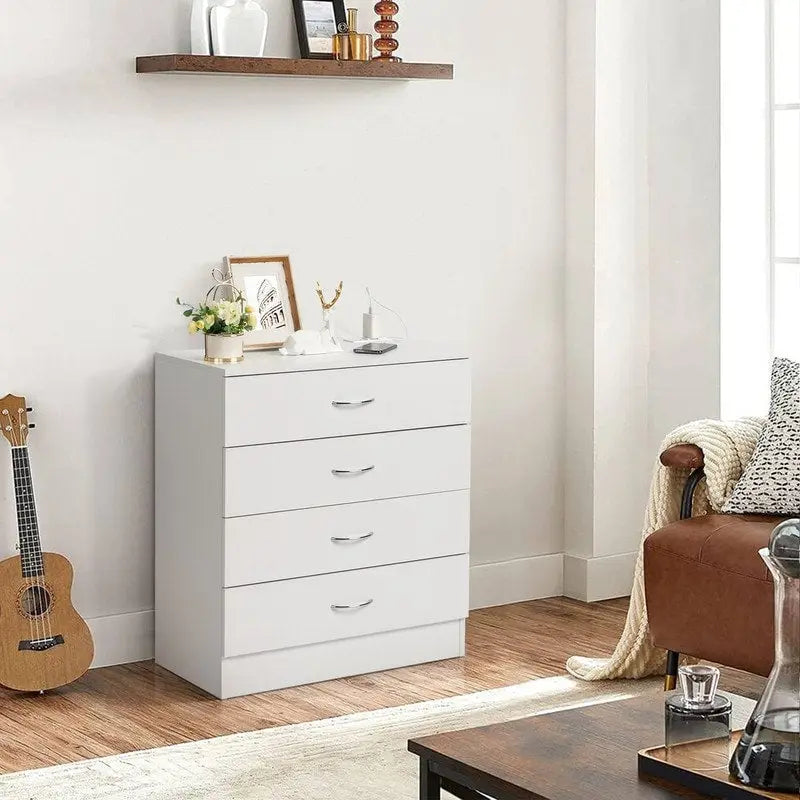 Commode de chevet à 4 tiroirs avec USB