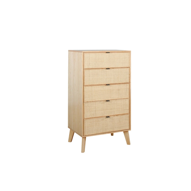 Commode 5 tiroirs en rotin Adelphi