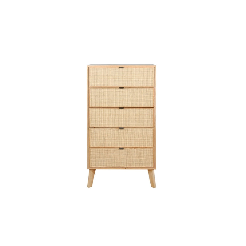 Commode 5 tiroirs en rotin Adelphi