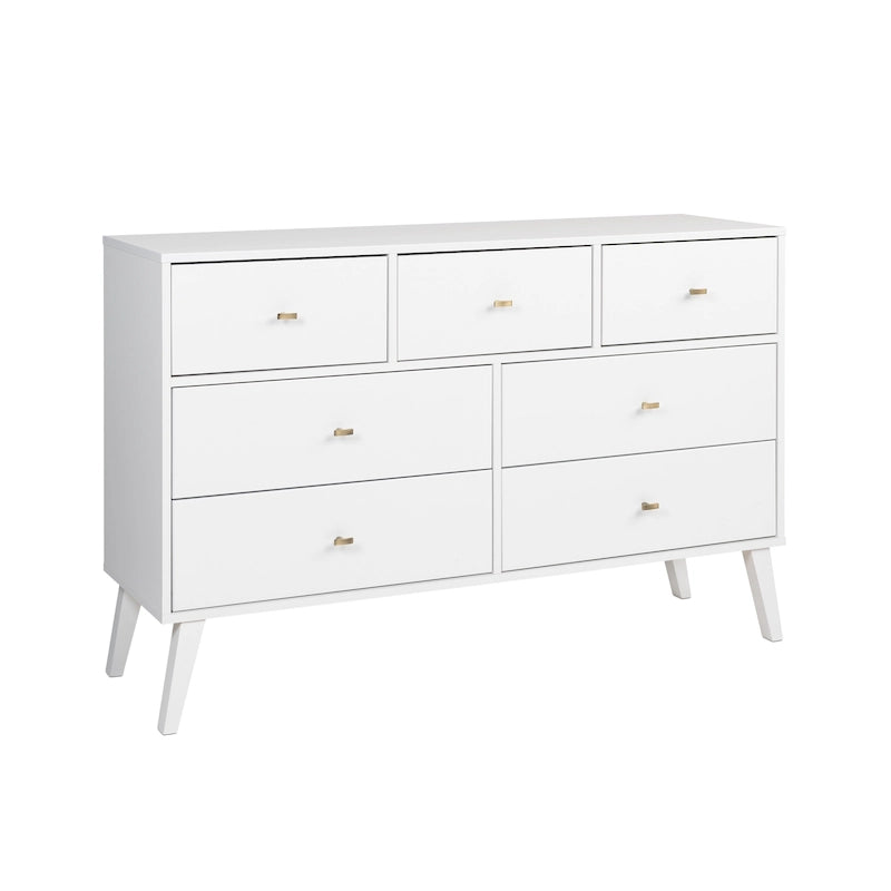 Commode à 7 tiroirs Prepac Milo de style Mid-Century