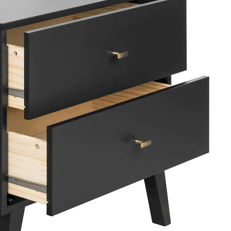 Commode à 7 tiroirs Prepac Milo de style Mid-Century