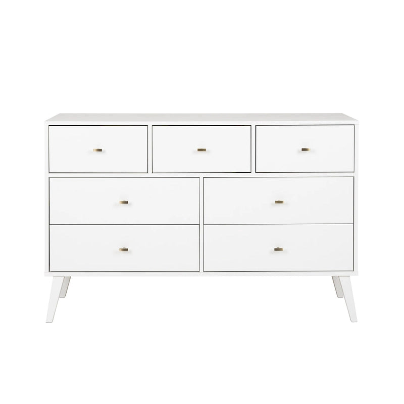 Commode à 7 tiroirs Prepac Milo de style Mid-Century
