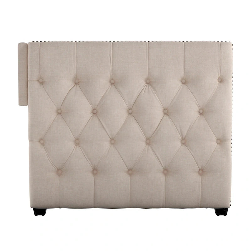 Lit de repos capitonné Knightsbridge Twin Tufted Nailhead par iNSPIRE Q Artisan