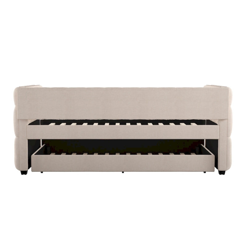 Lit de repos capitonné Knightsbridge Twin Tufted Nailhead par iNSPIRE Q Artisan