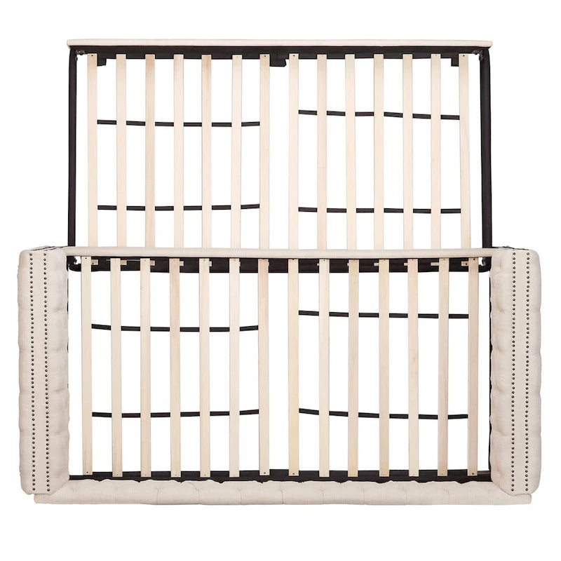 Lit de repos capitonné Knightsbridge Twin Tufted Nailhead par iNSPIRE Q Artisan