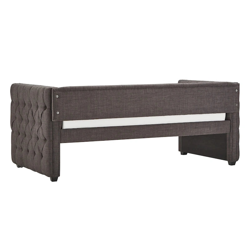 Lit de repos capitonné Knightsbridge Twin Tufted Nailhead par iNSPIRE Q Artisan