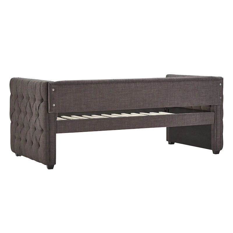 Lit de repos capitonné Knightsbridge Twin Tufted Nailhead par iNSPIRE Q Artisan