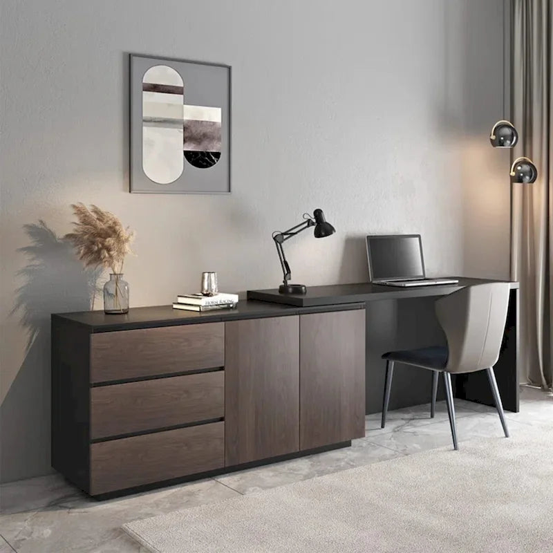 Bureau extensible avec tiroirs de rangement pour le bureau à domicile