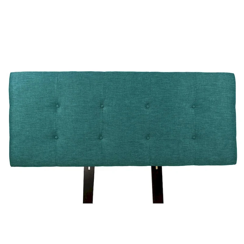 Tête de lit capitonnée en tissu Zenith Teal Key Largo par MJL Furniture Ali