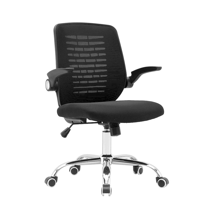 Chaise de bureau Porthos Home Hank, dossier en maille, siège réglable en hauteur