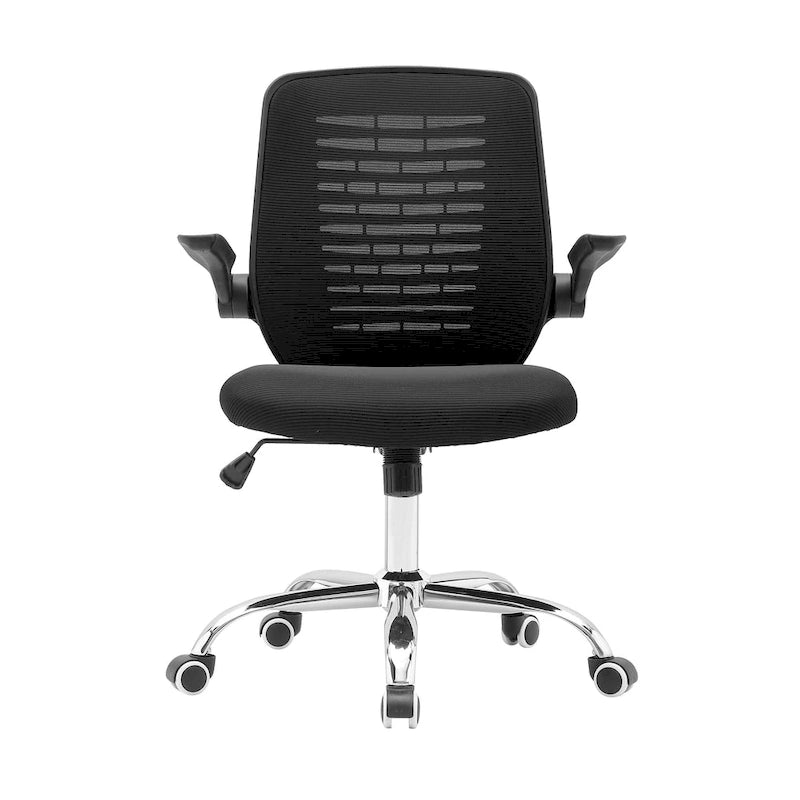 Chaise de bureau Porthos Home Hank, dossier en maille, siège réglable en hauteur