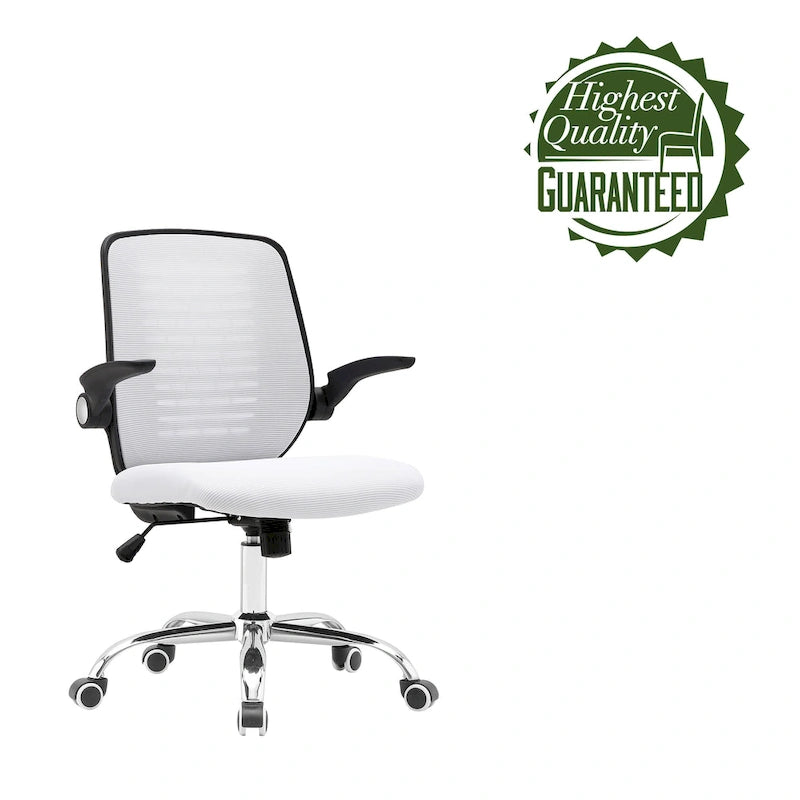 Chaise de bureau Porthos Home Hank, dossier en maille, siège réglable en hauteur