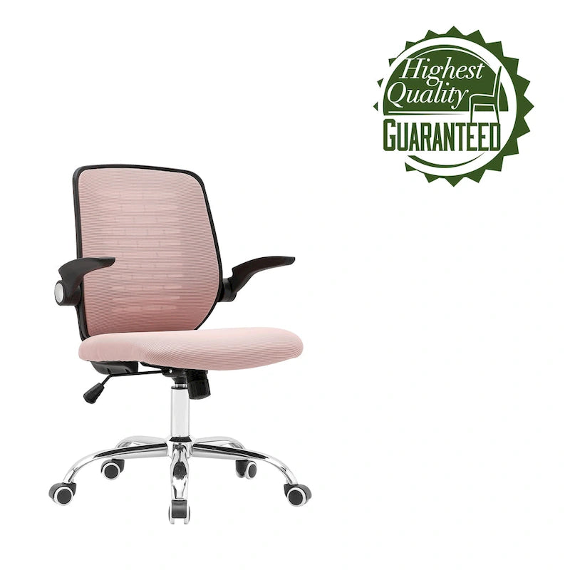 Chaise de bureau Porthos Home Hank, dossier en maille, siège réglable en hauteur
