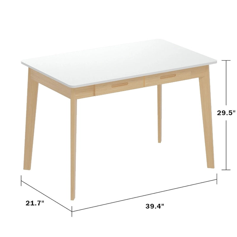Bureau informatique avec 2 tiroirs pour la maison et le bureau