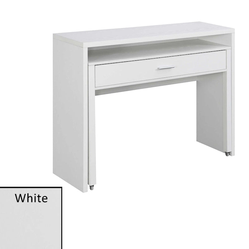 Meuble Console/Bureau Coulissant avec Tiroir et Rehausseur Newport JB de Convenience Concepts