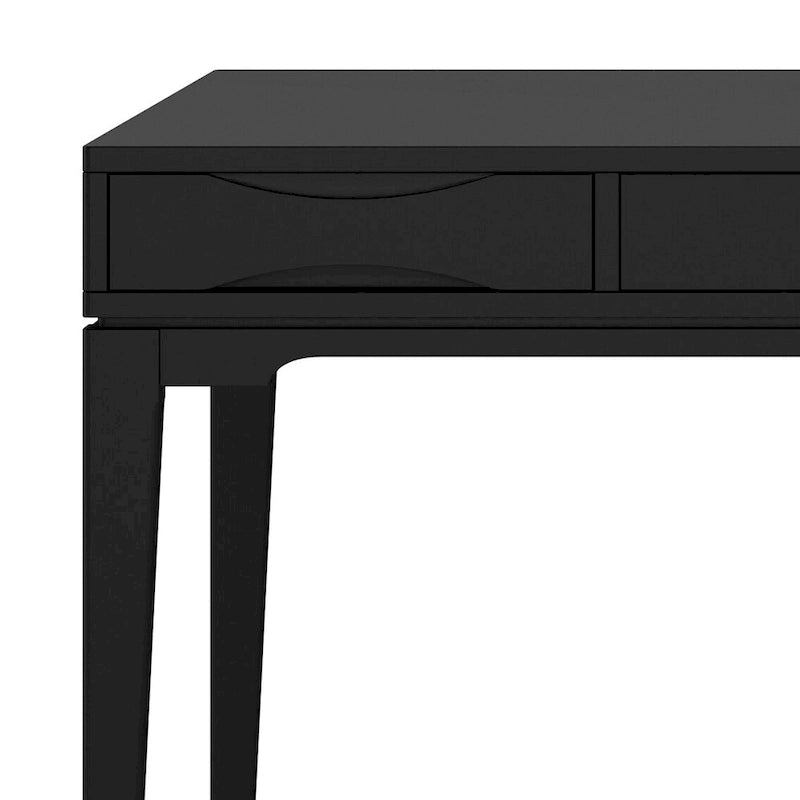 WYNDENHALL Pearson Bureau d'écriture professionnel en bois massif de 152 cm de large, style moderne du milieu du siècle