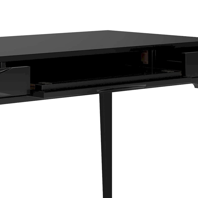 WYNDENHALL Pearson Bureau d'écriture professionnel en bois massif de 152 cm de large, style moderne du milieu du siècle