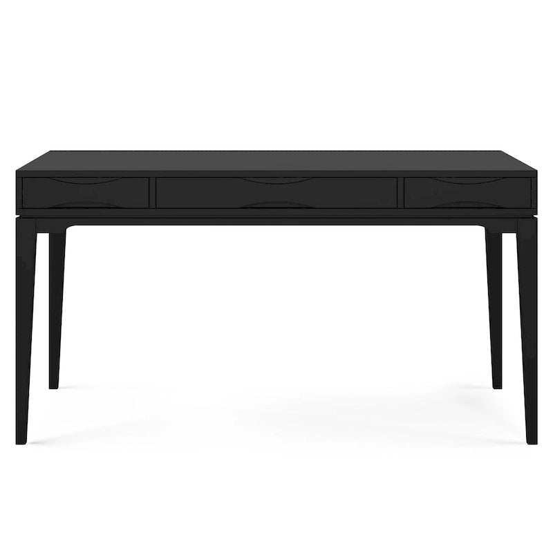 WYNDENHALL Pearson Bureau d'écriture professionnel en bois massif de 152 cm de large, style moderne du milieu du siècle