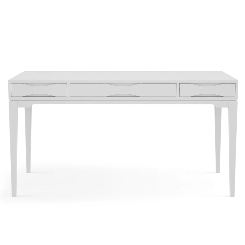 WYNDENHALL Pearson Bureau d'écriture professionnel en bois massif de 152 cm de large, style moderne du milieu du siècle