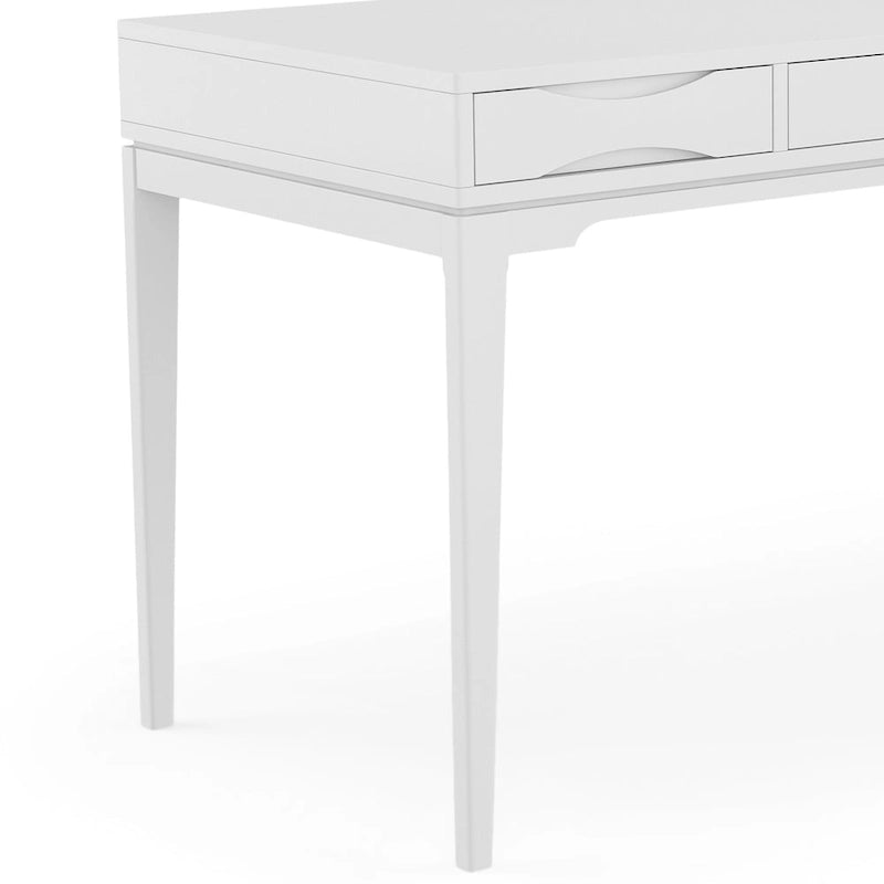 WYNDENHALL Pearson Bureau d'écriture professionnel en bois massif de 152 cm de large, style moderne du milieu du siècle