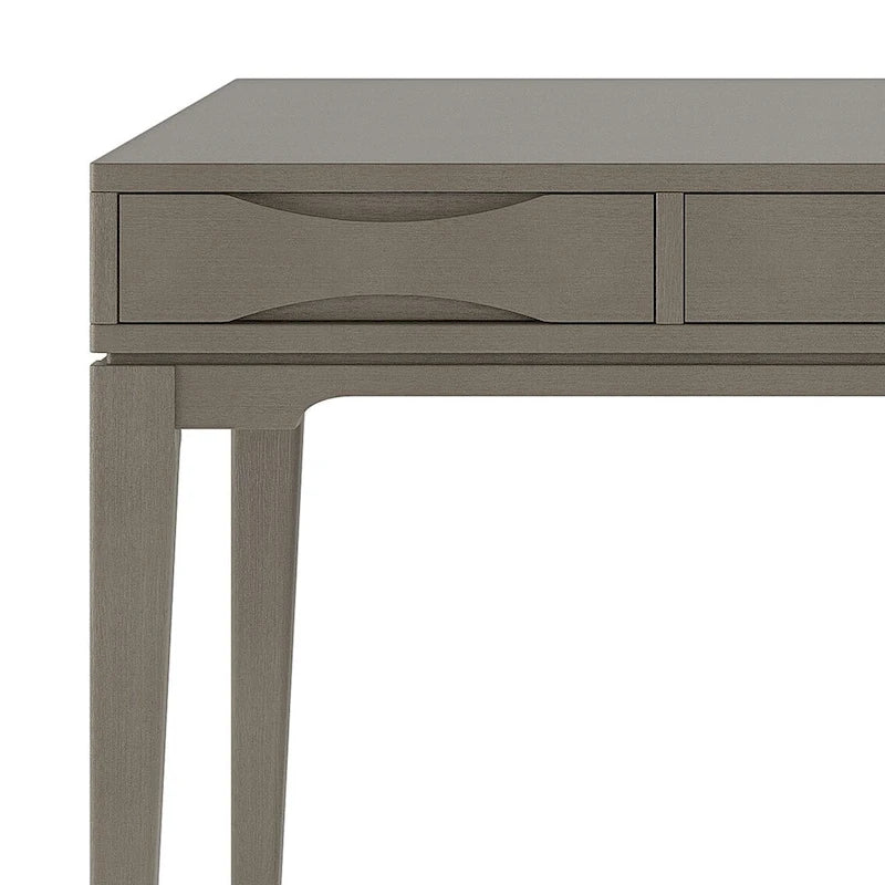 WYNDENHALL Pearson Bureau d'écriture professionnel en bois massif de 152 cm de large, style moderne du milieu du siècle