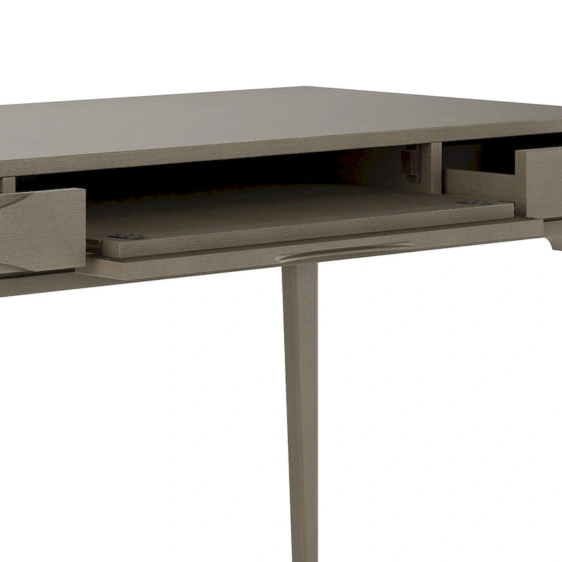 WYNDENHALL Pearson Bureau d'écriture professionnel en bois massif de 152 cm de large, style moderne du milieu du siècle