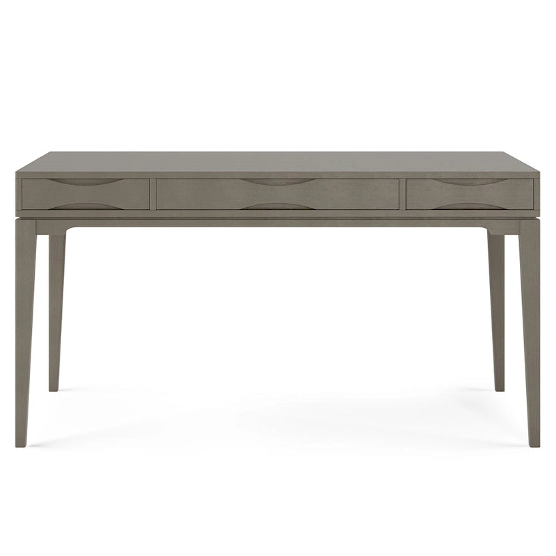 WYNDENHALL Pearson Bureau d'écriture professionnel en bois massif de 152 cm de large, style moderne du milieu du siècle