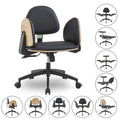 Chaise de méditation ergonomique noire réglable Fauteuil de bureau à domicile multi-positions