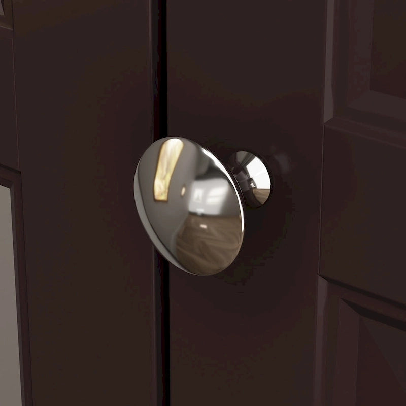 Garde-robe/Armoire/Placard familial de 70,9H avec portes miroir laque blanche