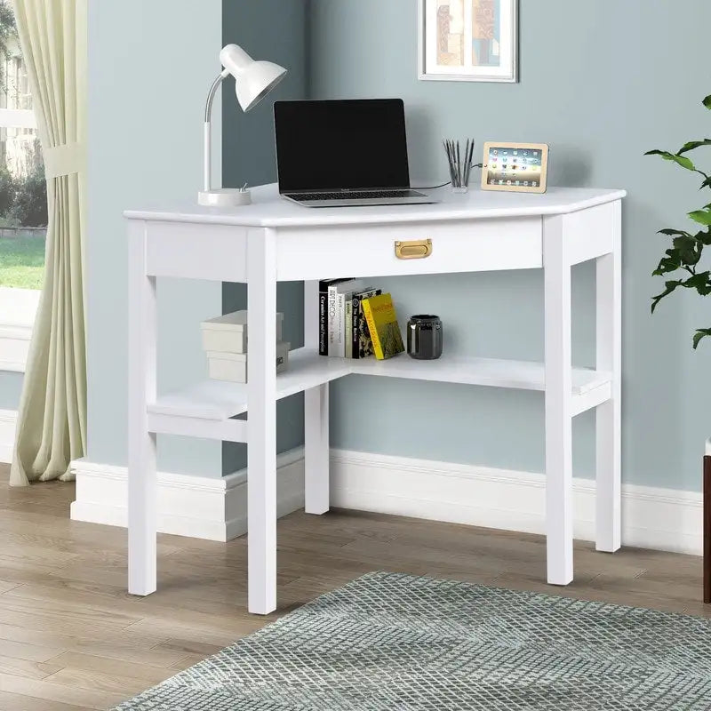 Bureau classique Poppy Corner avec rangements