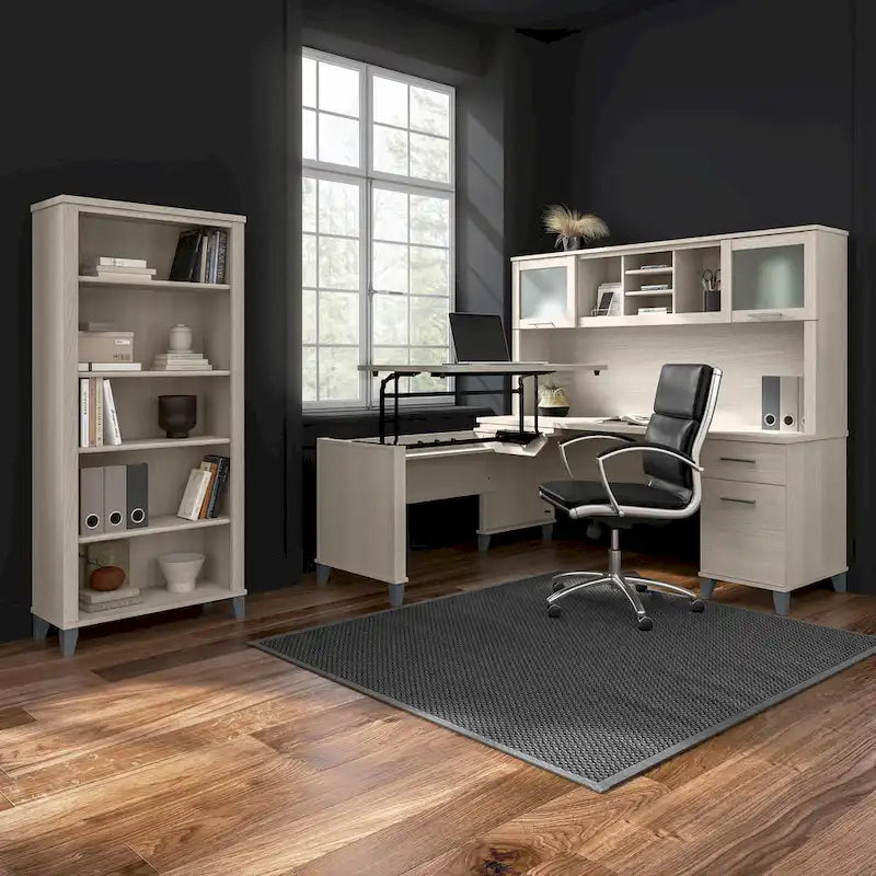 Rallonge de bureau Bush Furniture Somerset 42 po, 3 positions, assis-debout
