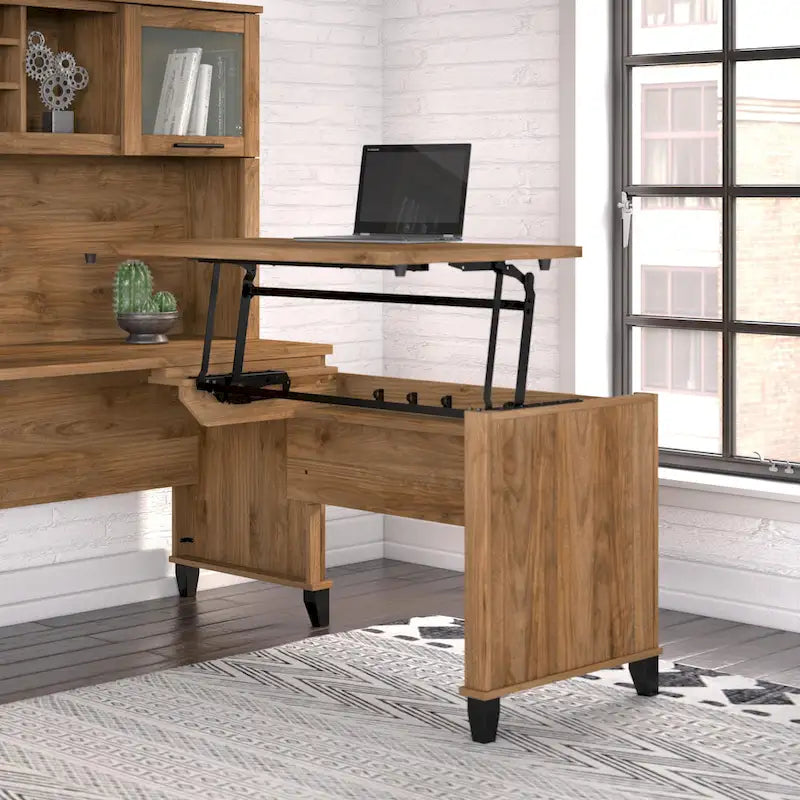 Rallonge de bureau Bush Furniture Somerset 42 po, 3 positions, assis-debout