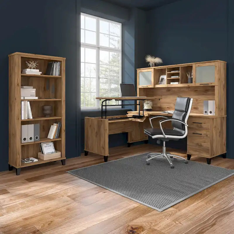 Rallonge de bureau Bush Furniture Somerset 42 po, 3 positions, assis-debout