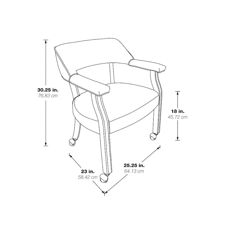 Chaise visiteur traditionnelle