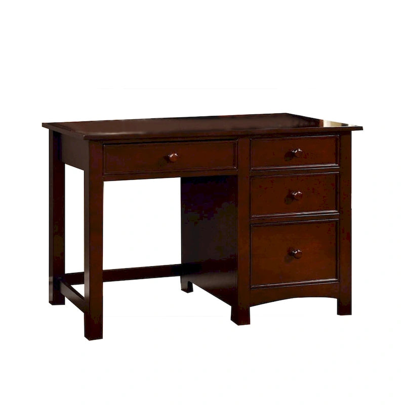 Wooden Desk with Four Drawers