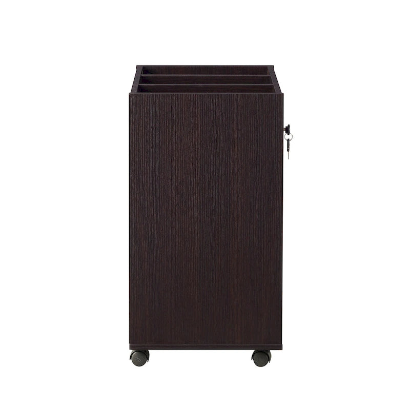 Jolene – Meuble de classement contemporain mobile et verrouillable à 3 tiroirs par Furniture of America
