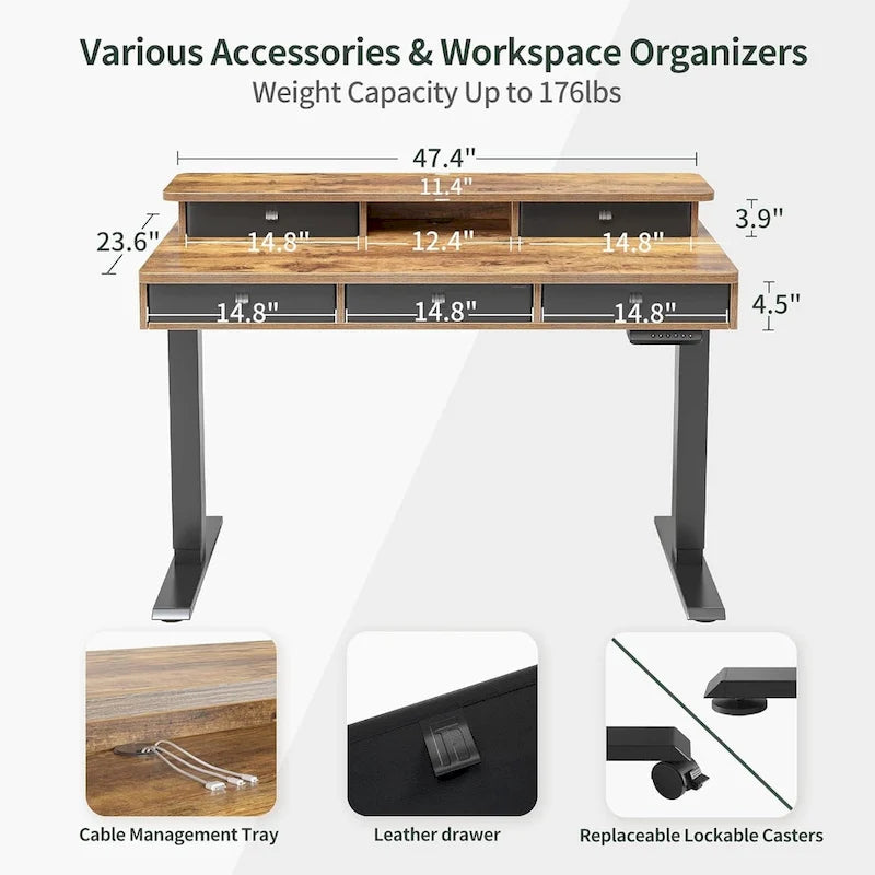 FEZIBO/Meubles de bureau à domicile/Bois/Bureaux