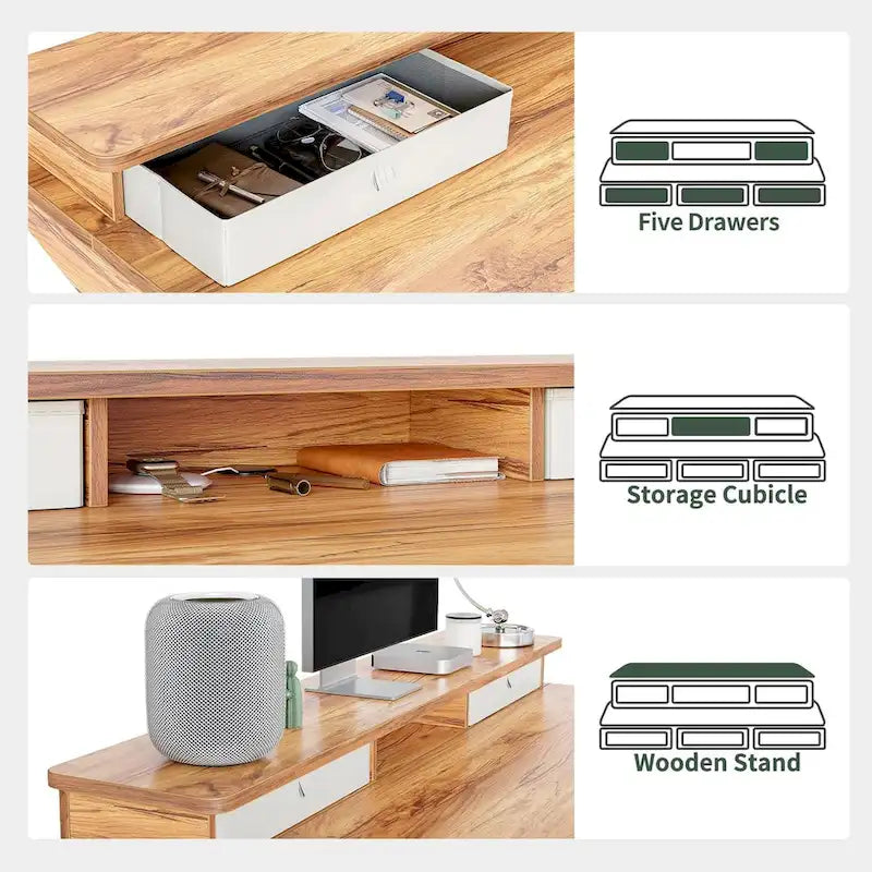 FEZIBO/Meubles de bureau à domicile/Bois/Bureaux