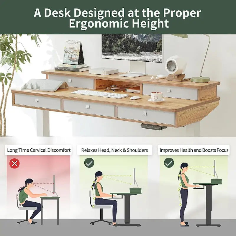 FEZIBO/Meubles de bureau à domicile/Bois/Bureaux