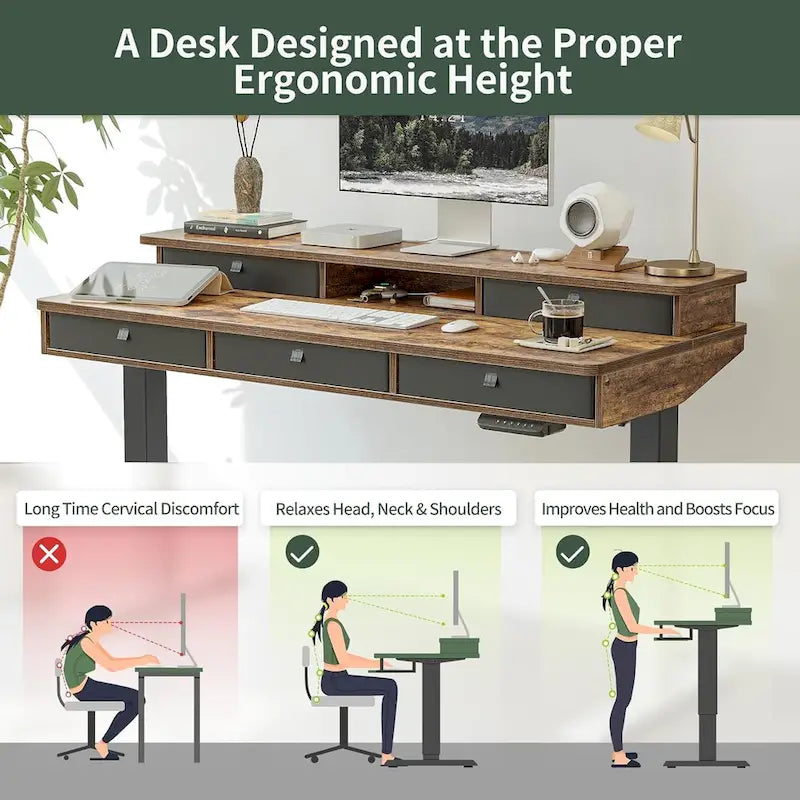 FEZIBO/Meubles de bureau à domicile/Bois/Bureaux