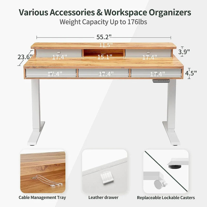 FEZIBO/Meubles de bureau à domicile/Bois/Bureaux
