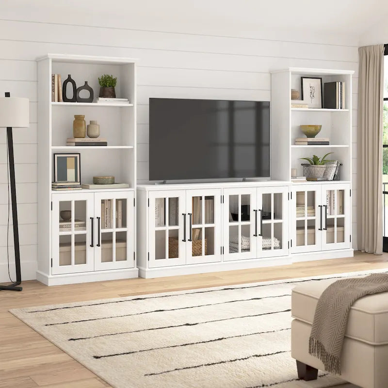 Bibliothèque à 5 étagères Westbrook avec portes vitrées de Bush Furniture