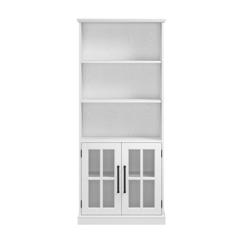 Bibliothèque à 5 étagères Westbrook avec portes vitrées de Bush Furniture
