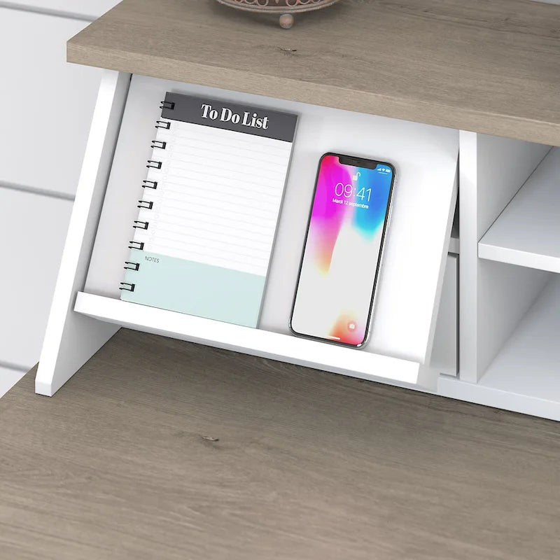 Bureau informatique en L Mayfield 60W avec organisateur de Bush Furniture