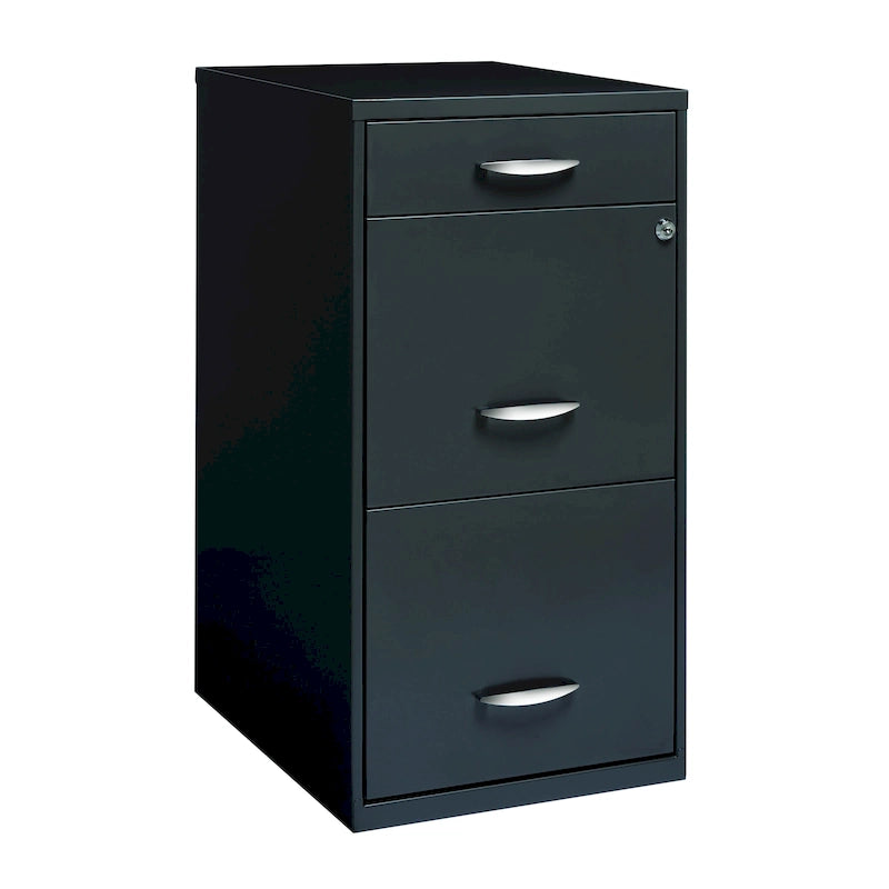 Classeur vertical Space Solutions à 3 tiroirs format lettre avec tiroir plumier, anthracite