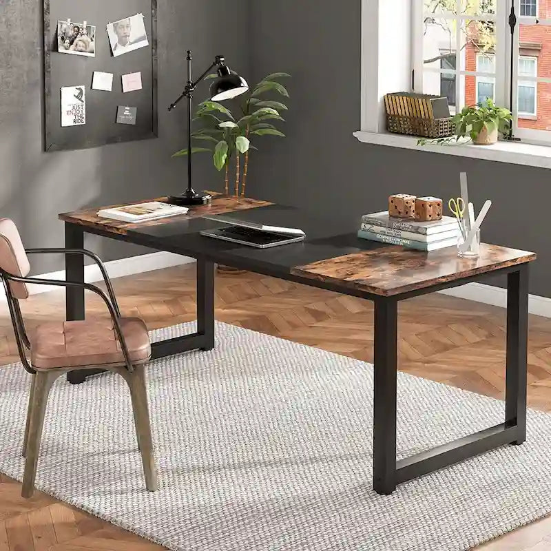 70,8 Grande table de conférence pour ordinateur avec cadre épais